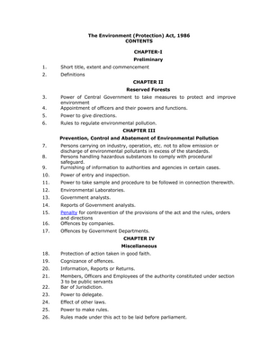 Thumbnail image for This umbrella law enables the central government to take measures it deems necessary to protect and improve the environment, and to prevent, control and abate environmental pollution.