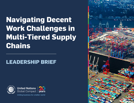 Thumbnail image for This document examines how companies can navigate complex multi-tiered supply chains and their associated challenges as part of their efforts to advance decent work in their global supply chains. While multi-tier supply chains have the advantage of driving efficiency, reducing planning cycle lead times and reducing possible business disruptions, they also increase the risk of causing or contributing to human rights impacts and decent work deficits, particularly in the lower tiers of the chain. This is exacerbated in a crisis situation such as a pandemic, where workers’ rights and conditions may be compromised and income threatened as a result of order cancellations, factory shut-downs, or layoffs. This report seeks to guide multinational enterprises in reducing global supply chain vulnerabilities and provides proactive measures companies can take and best practice examples to draw inspiration from.