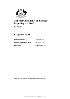 Thumbnail image for An Act to provide for the reporting and dissemination of information related to greenhouse gas emissions, greenhouse gas projects, energy production and energy consumption, and for other purposes