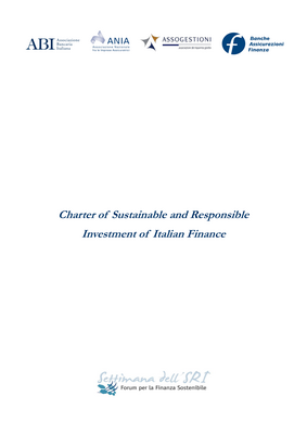 Thumbnail image for The Responsible Investment Charter sets out the Bank's vision of sustainability and includes the principles and the reference criteria underlying the sustainable management of its financial investments; it also outlines the precise commitments through which it intends to make its work on a sustainable model for economic growth more concrete. The Charter applies to those financial assets managed under the Bank's own responsibility, namely its financial portfolio and foreign exchange reserves investments. It does not apply to monetary policy portfolios, however, as they are managed by the Eurosystem. The principles and criteria set out in the Charter will guide the integration of sustainability assessments with financial ones; furthermore, the Bank seeks to use the Charter to foster greater awareness of these issues in the financial community with the goal of stimulating firms to adopt forms of management that are mindful of the environment, society and the best corporate governance practices.