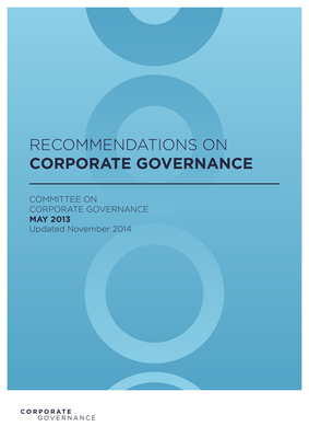 Thumbnail image for The purpose of corporate governance is to support value creation and accountable management, and thus to contribute to the long-term success of companies. These recommendations aim to ensure confidence in companies through the provision of timely information as well as transparency.