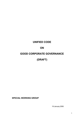 Thumbnail image for Good governance recommendations for companies whose shares are traded on the Spanish Stock Exchange, although work may later go into adapting the Code to the issuers of fixed-income securities (in particular, savings banks).