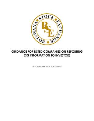 Thumbnail image for This document is a Guidance for BSE listed companies on reporting ESG information to investors. The Guidance is an assimilation of the SSE initiative’s Model Guidance on Reporting ESG Information to Investors. Therefore, this Guidance is a voluntary tool for listed companies and is not part of the BSE Listing Requirements.