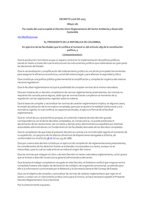 Thumbnail image for A decree through which the Sole Regulatory Decree of the Environment and Sustainable Development Sector is issued.