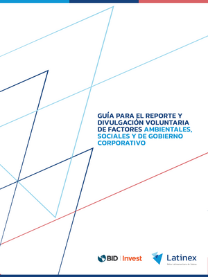 Thumbnail image for The Panama Stock Exchange (BVP), together with IDB Invest, has promoted the development of this Guide with the intention of supporting companies in the development and implementation of their sustainability strategies and the subsequent communication of their environmental performance. , social and corporate governance. This Guide facilitates the growth of the sustainable finance market and promotes transparency on sustainability issues in the capital markets. This Guide seeks: (1) Support companies to simplify and standardize the process of developing sustainability strategies (2) Guide issuers in the process of preparing voluntary reports on the disclosure of ESG factors (3) Contribute to the implementation and dissemination of best practices and global standards in corporate sustainability, and encourage issuers to follow them.