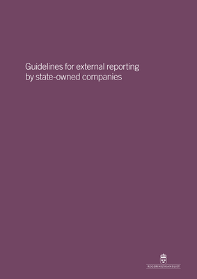 Thumbnail image for The Government adopted these guidelines for external reporting by state-owned companies on 29 November 2007. They replace the previous guidelines which were adopted in 2002. The guidelines have been complemented with expanded and clearer requirements on information about sustainability.