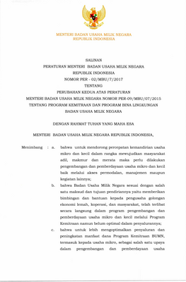 Thumbnail image for Second Amendment to the regulations on state-owned enterprises. Focused on partnership program and environmental development program.