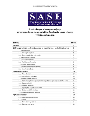 Thumbnail image for The aim of this Code is to improve the competitiveness of the companies of the Federation of BiH, and to make the Federation more attractive to foreign country investors.