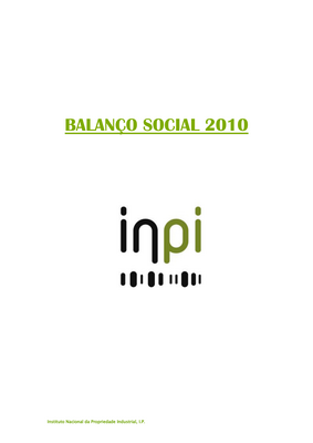 Thumbnail image for The Balanço Social is a report published annually by the Instituto Nacional da Propriedade Industrial (INPI) of Portugal as part of the Annual Activity Report. The report aims to provide transparency and accountability to the public by disclosing information about the organization's social, economic, and environmental performance. The report includes data on employee demographics, training and development programs, health and safety initiatives, and social responsibility activities. It also includes information on the organization's financial performance, such as revenue, expenses, and investments. The Balanço Social is an important tool for stakeholders, including employees, customers, suppliers, and investors, to understand the organization's impact and contributions to society. It also helps INPI to identify areas for improvement and to establish goals and targets for future performance.