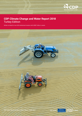 Thumbnail image for CDP Turkey, on its nineth year for the Climate Change Program and fourth year for the Water Program, has released the CDP Turkey 2018 Climate Change and Water Report. The report constitutes of the responses of responding companies to CDP in Turkey; data and findings that demonstrate and analyse the actions taken by companies on the issues of Climate Change and Water Security, their goals and engagement strategies, and also how they are managing their climate and water-related risks.