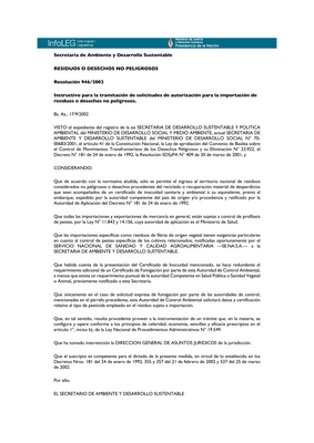 Thumbnail image for This resolution sets out guidelines for the management and disposal of non-hazardous waste in Argentina. It establishes criteria for the classification of waste and provides guidelines for the storage, transportation, and disposal of non-hazardous waste. The resolution also includes provisions for the monitoring and reporting of waste management activities. Under this resolution companies have specific obligations related to the management and disposal of non-hazardous waste, including: (1) Properly classifying their waste according to the guidelines established in the resolution; (2) Storing and transporting their waste in a manner that prevents environmental contamination and protects human health; (3) Ensuring that their waste disposal methods comply with the legal requirements and do not pose a risk to the environment or public health; (4) Maintaining records and documentation related to their waste management activities, including the volume and type of waste generated, and the methods used for storage, transportation, and disposal; (5) Reporting their waste management activities to the appropriate regulatory authorities as required by law. Overall, the aim of these obligations is to promote the safe and responsible management of non-hazardous waste in Argentina, while minimizing the risks to human health and the environment.