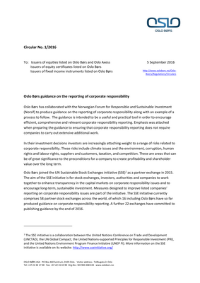 Thumbnail image for The guidance is intended to be a useful and practical tool in order to encourage efficient, comprehensive and relevant corporate responsibility reporting.