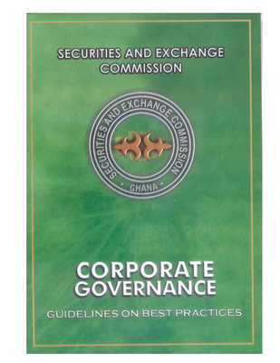 Thumbnail image for The Commission has considered it appropriate to issue guidance notes on the manner in which taking into consideration, the state of development of the market in Ghana, the regulatory framework and the domestic corporate culture and circumstance, the principles of corporate governance could be implemented in the Ghanaia in context.